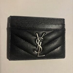 Saint Laurent Monogram Matelass Leather Card Case